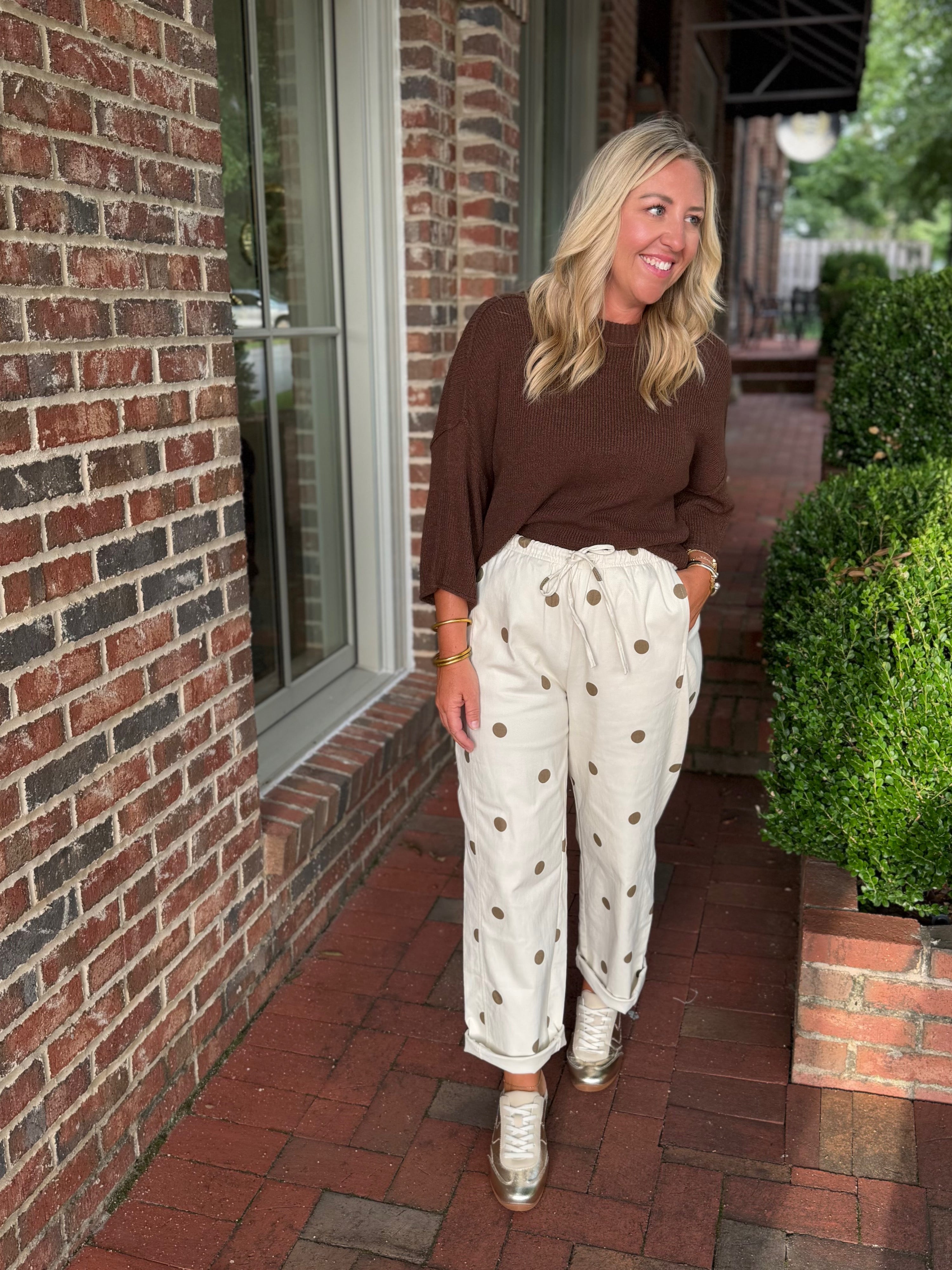 Polka Pop Barrel Pants
