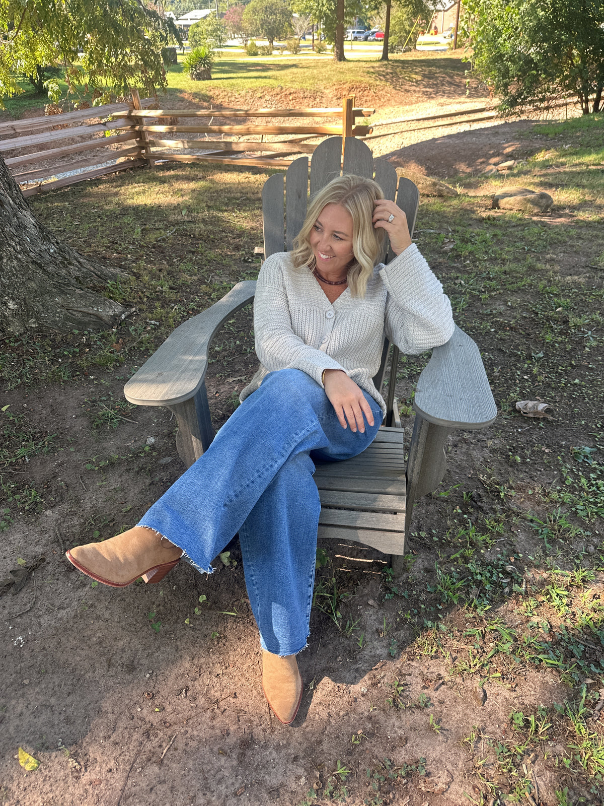 The Essential Knit Cardigan in Taupe
