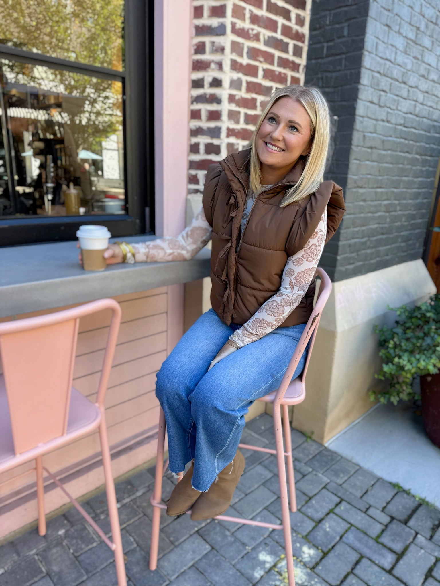 Show You Love Flutter Sleeve Zip Up Puffer Vest