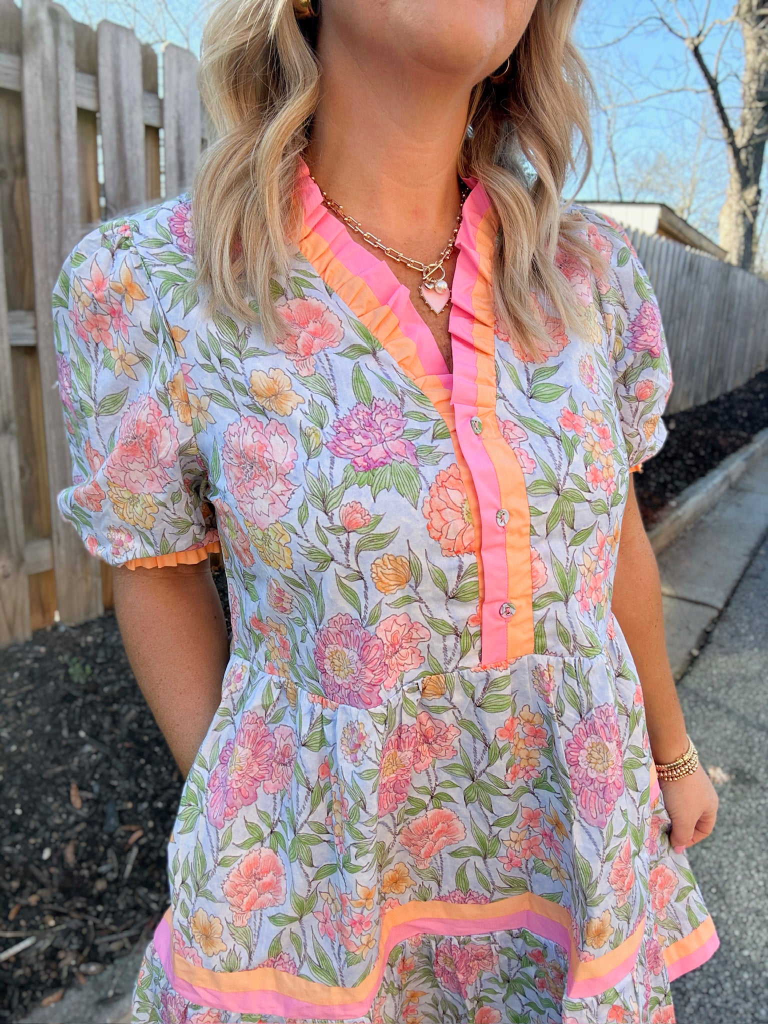 Signs of Timeless Florals Dress