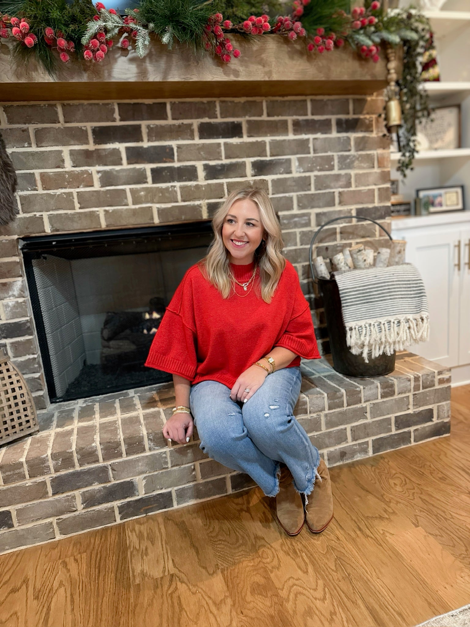 Underneath the Christmas Tree Short Sleeve Sweater