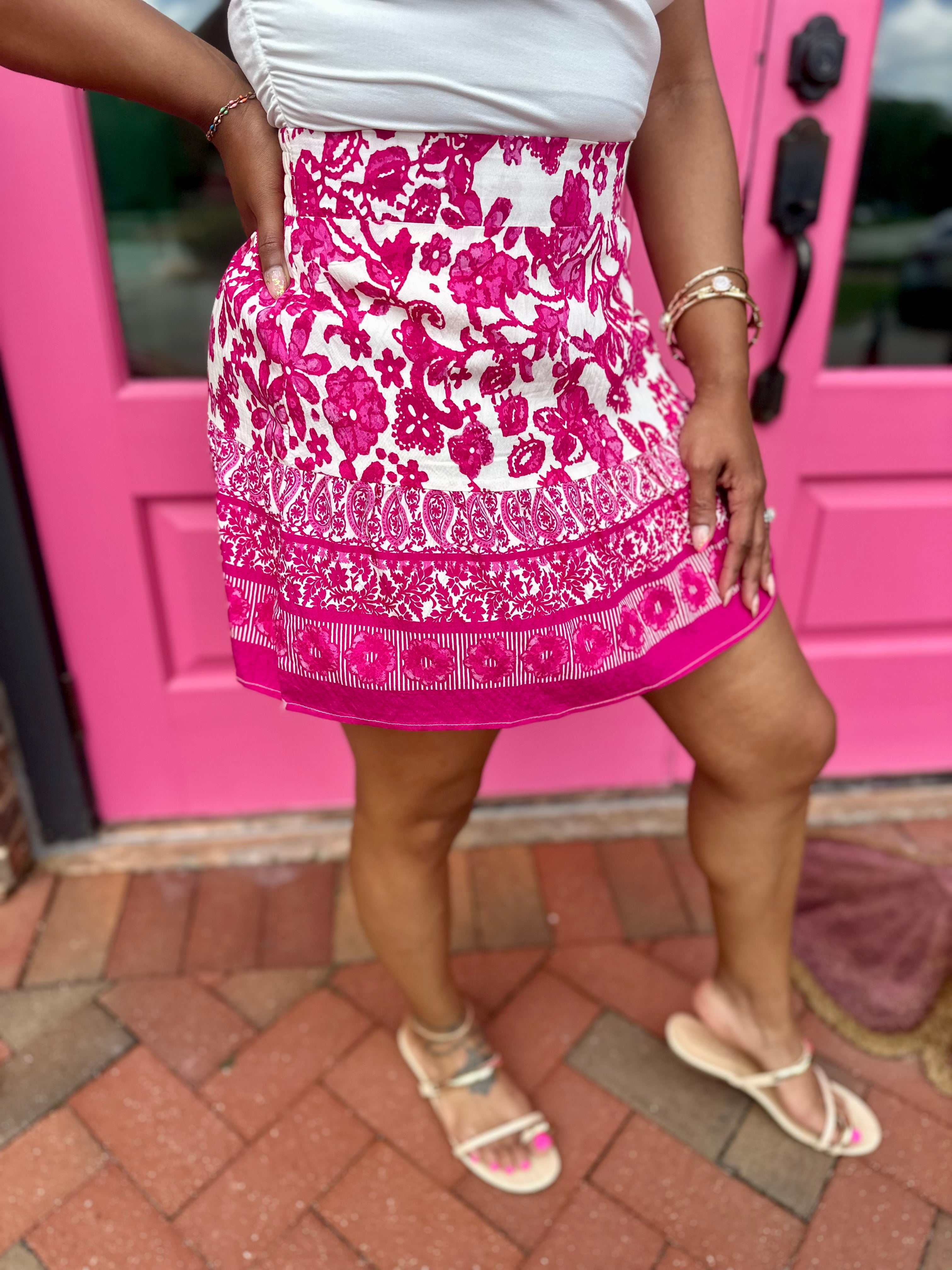 All Dressed Up Floral Skirt