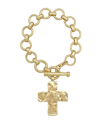 Bold Cross Bracelet