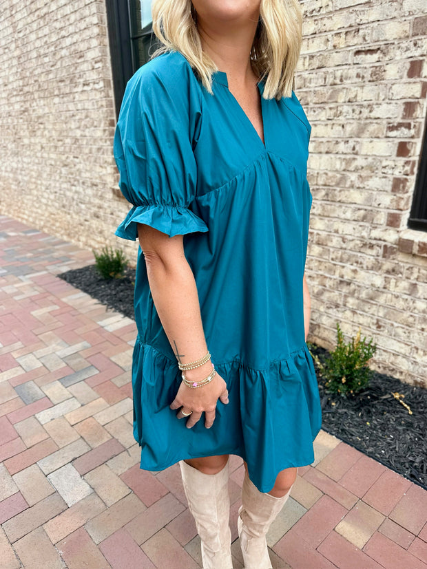 Every Melody Mini Dress with Ruffled Sleeves