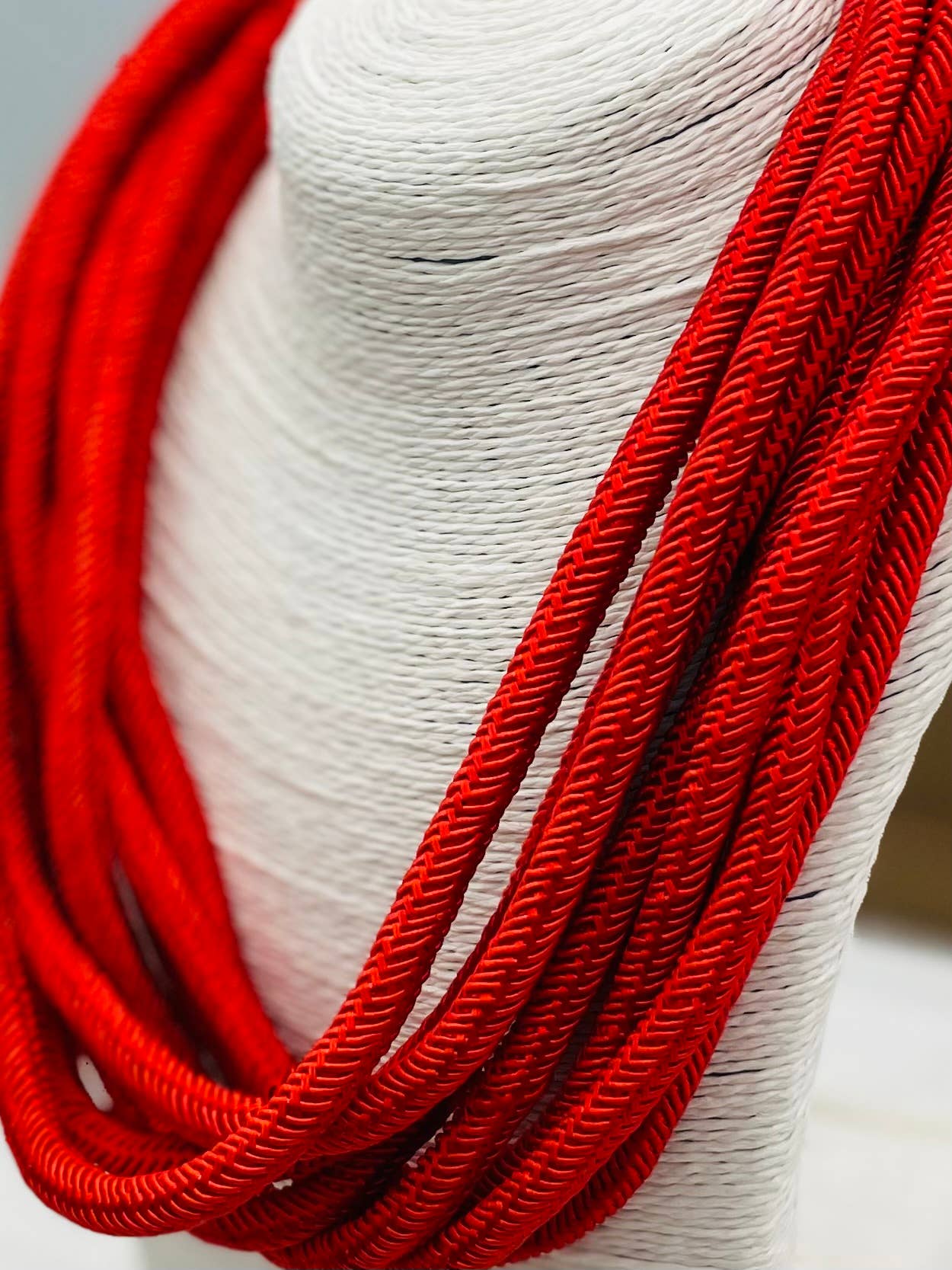 Slub 8-Strand Necklace (red)