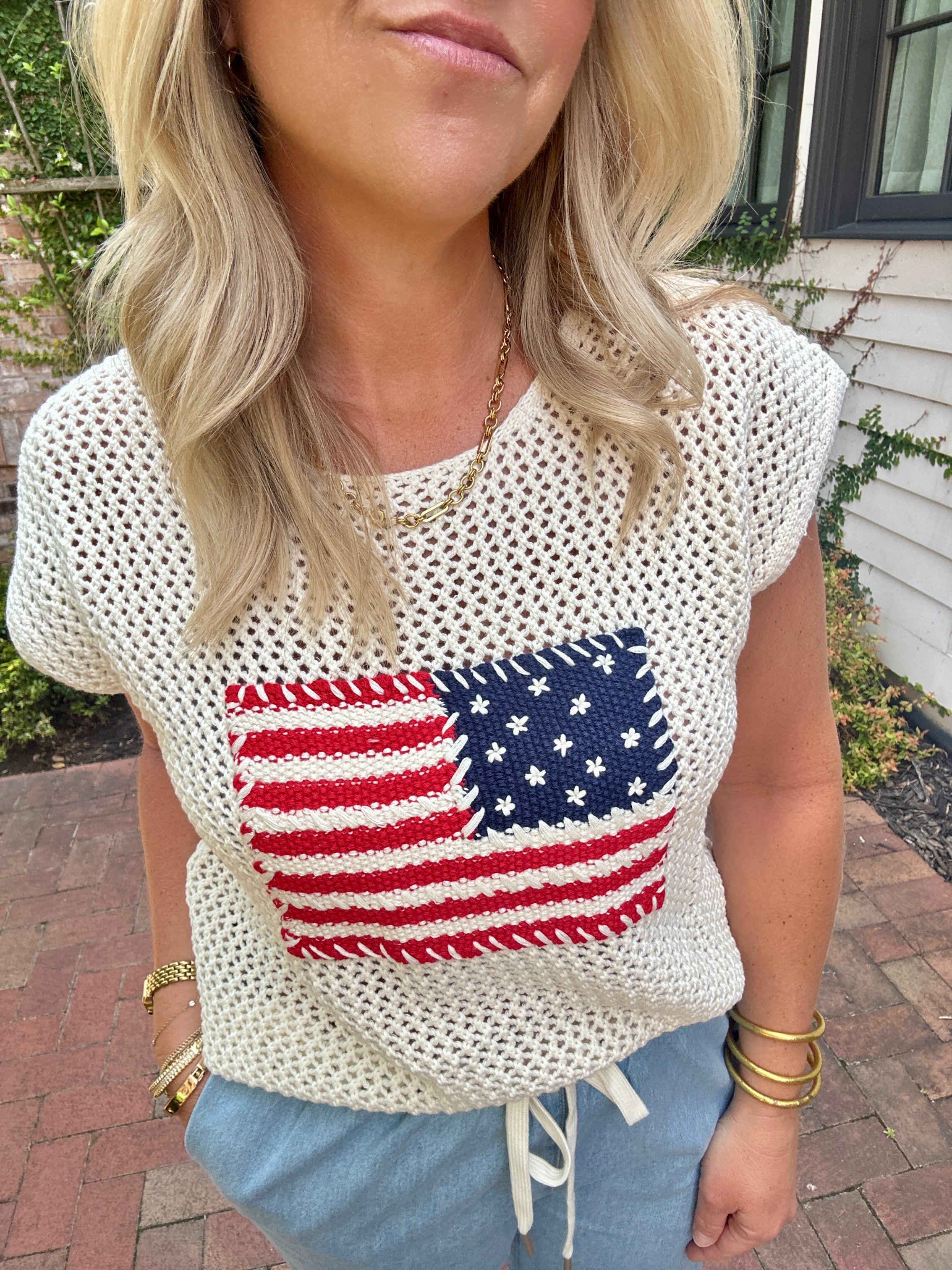 Fireworks & Flags Knit Top