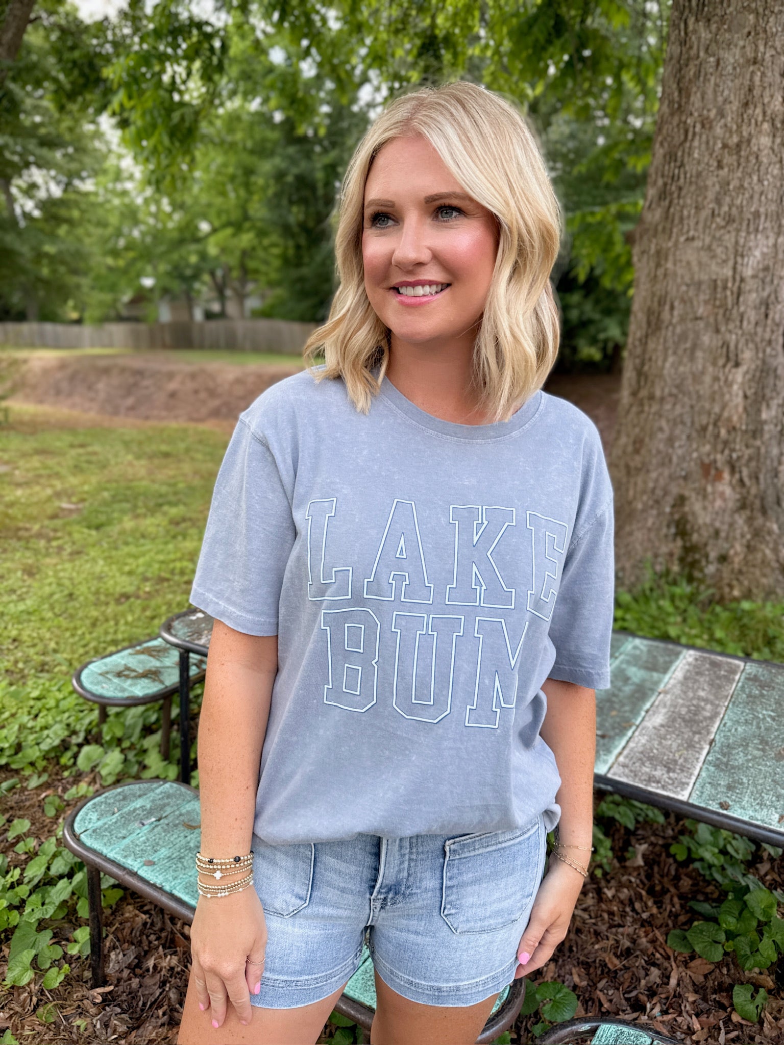 Lake Bum Puff Graphic Tee