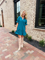 Every Melody Mini Dress with Ruffled Sleeves