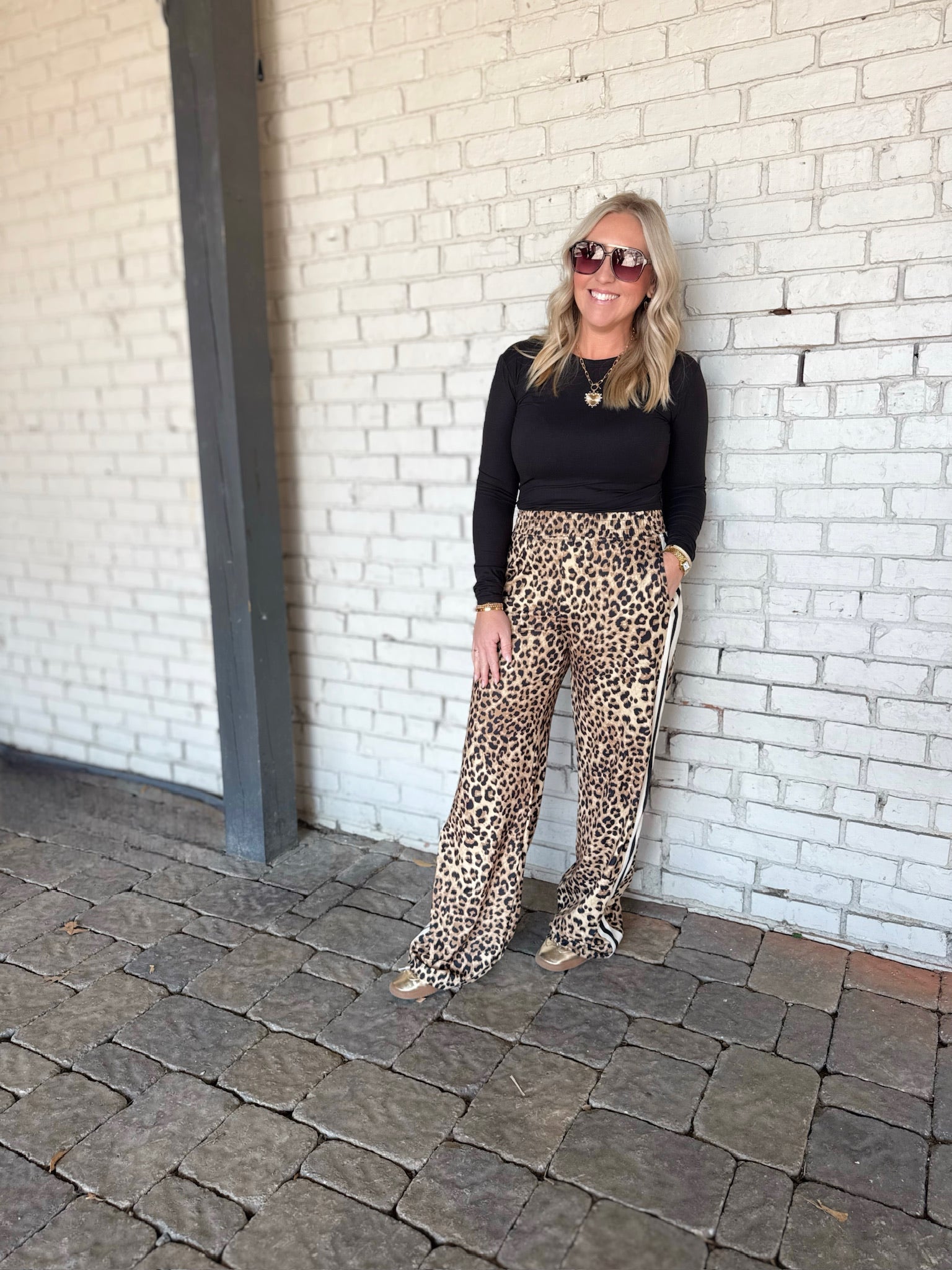 Save Me Leopard Print Pants