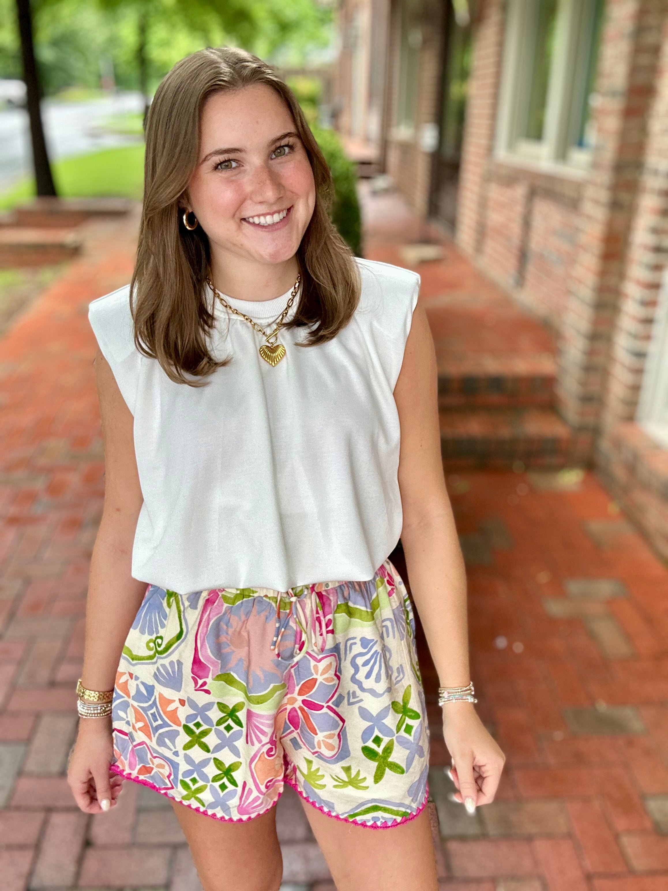 Into You & Summertime Floral Shorts