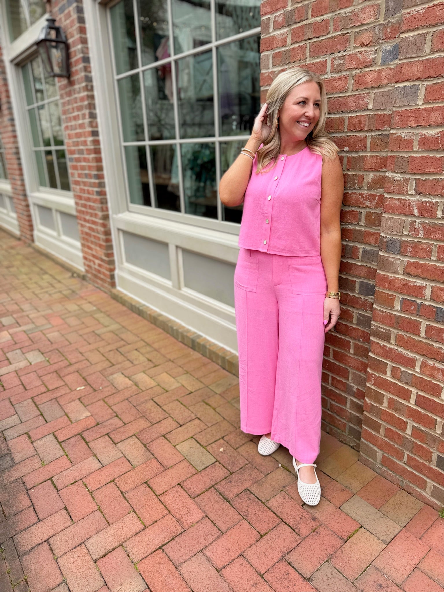 Parts of Me Two Piece Linen Set