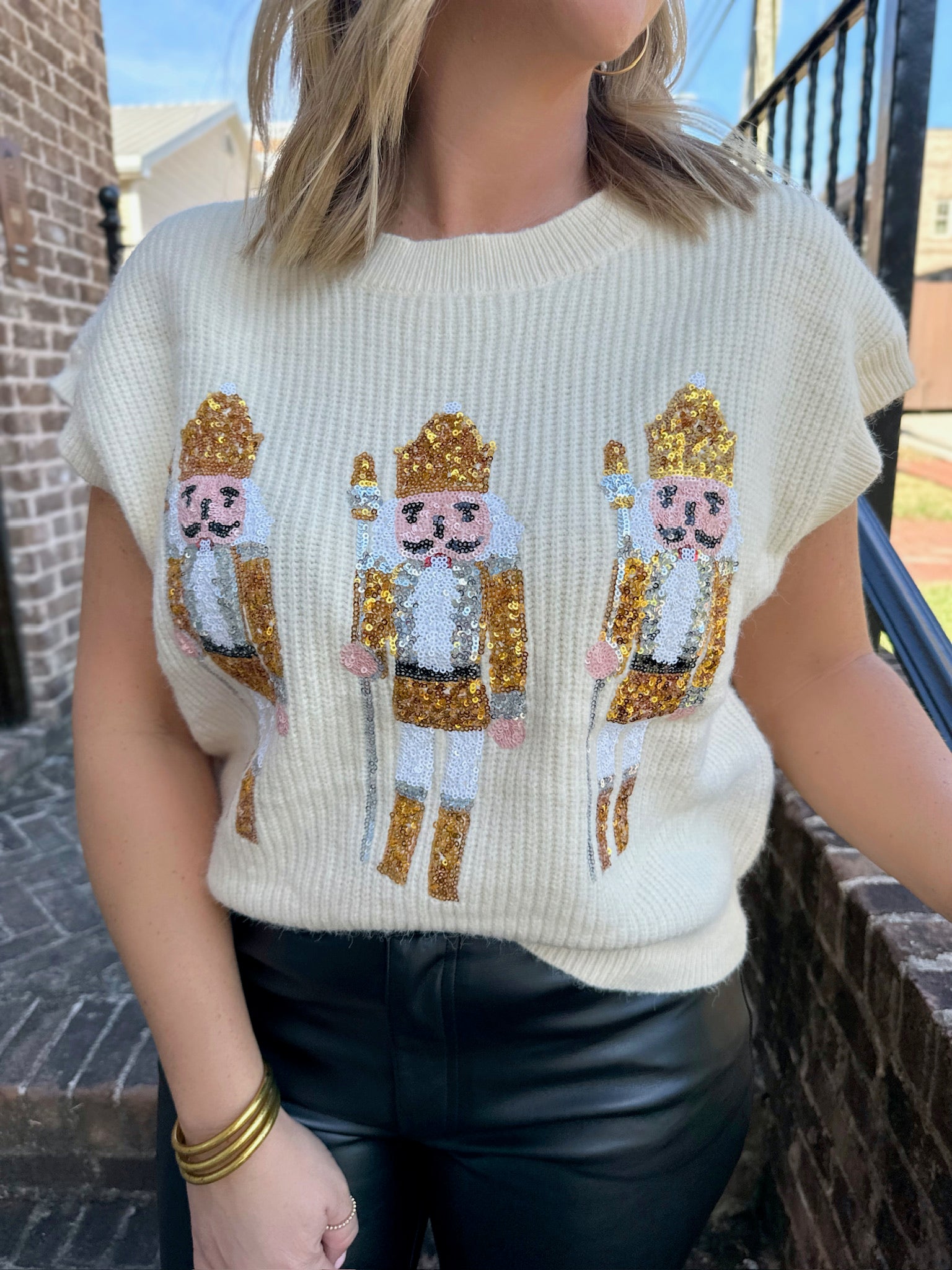 Sequins are for Nutcrackers Sweater Top