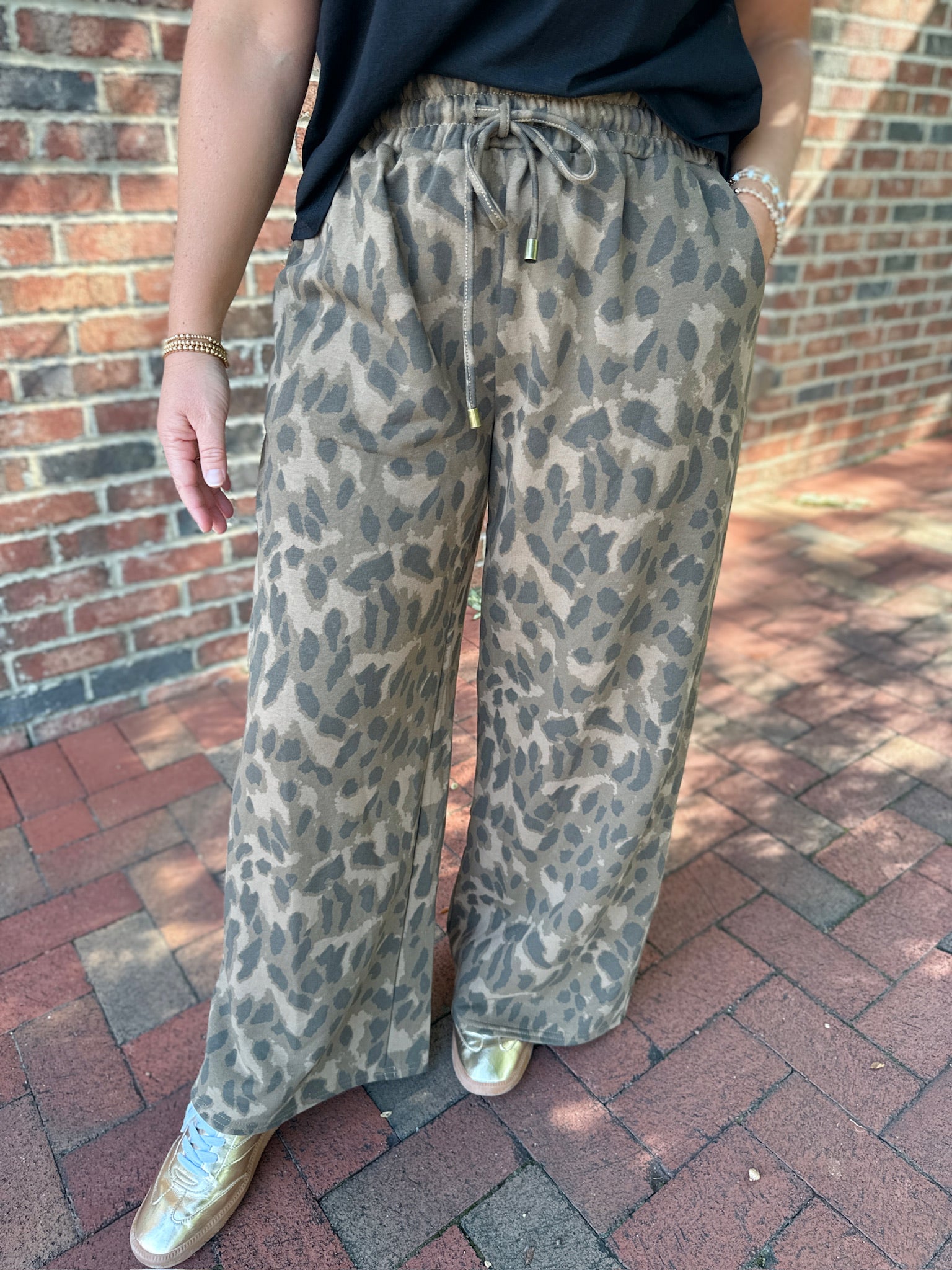 Love My Life Leopard Terry Pants