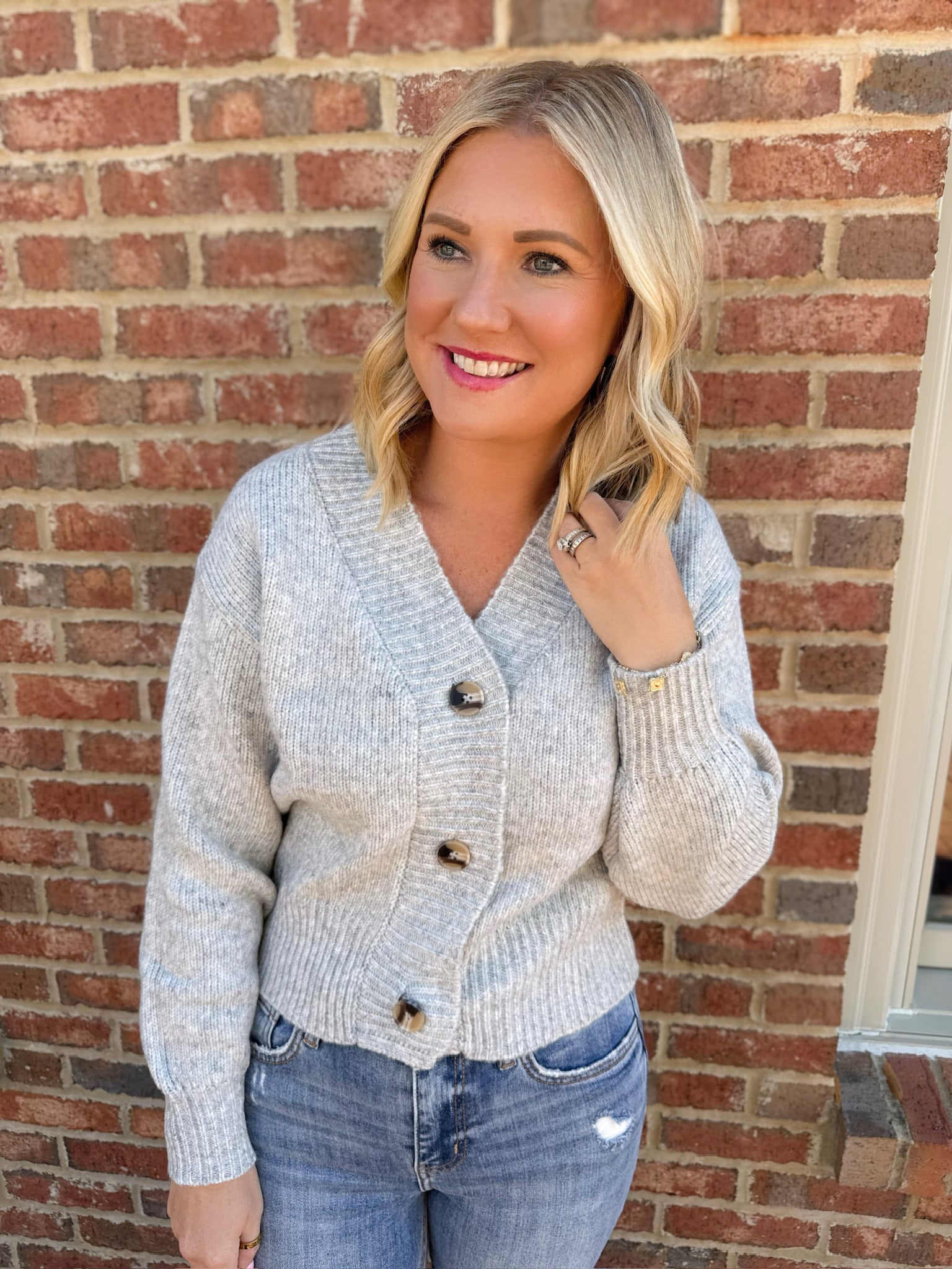 Wishing for a Grand Time Cardigan in Grey