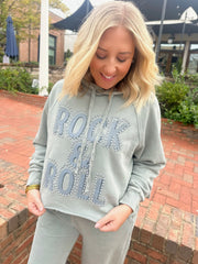 Rock&Roll Puff Studs Hooded Sweatshirt