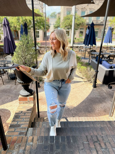 Nothing but a Memory Waffle Knit Top