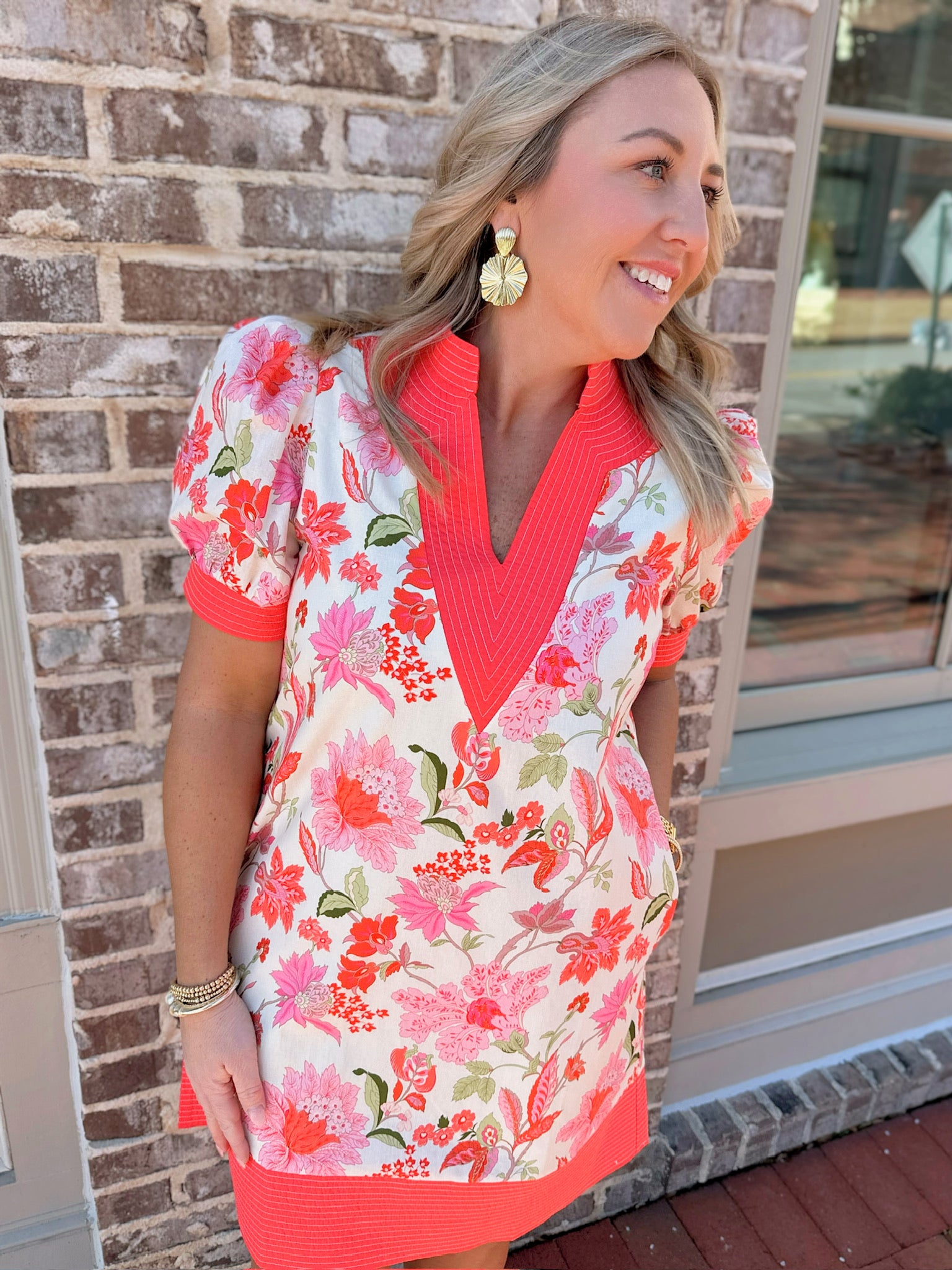 Don't We All Floral A-Line Dress