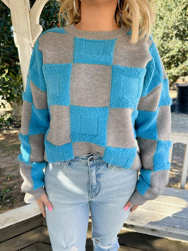 Comfy Era Checkererd Sweater