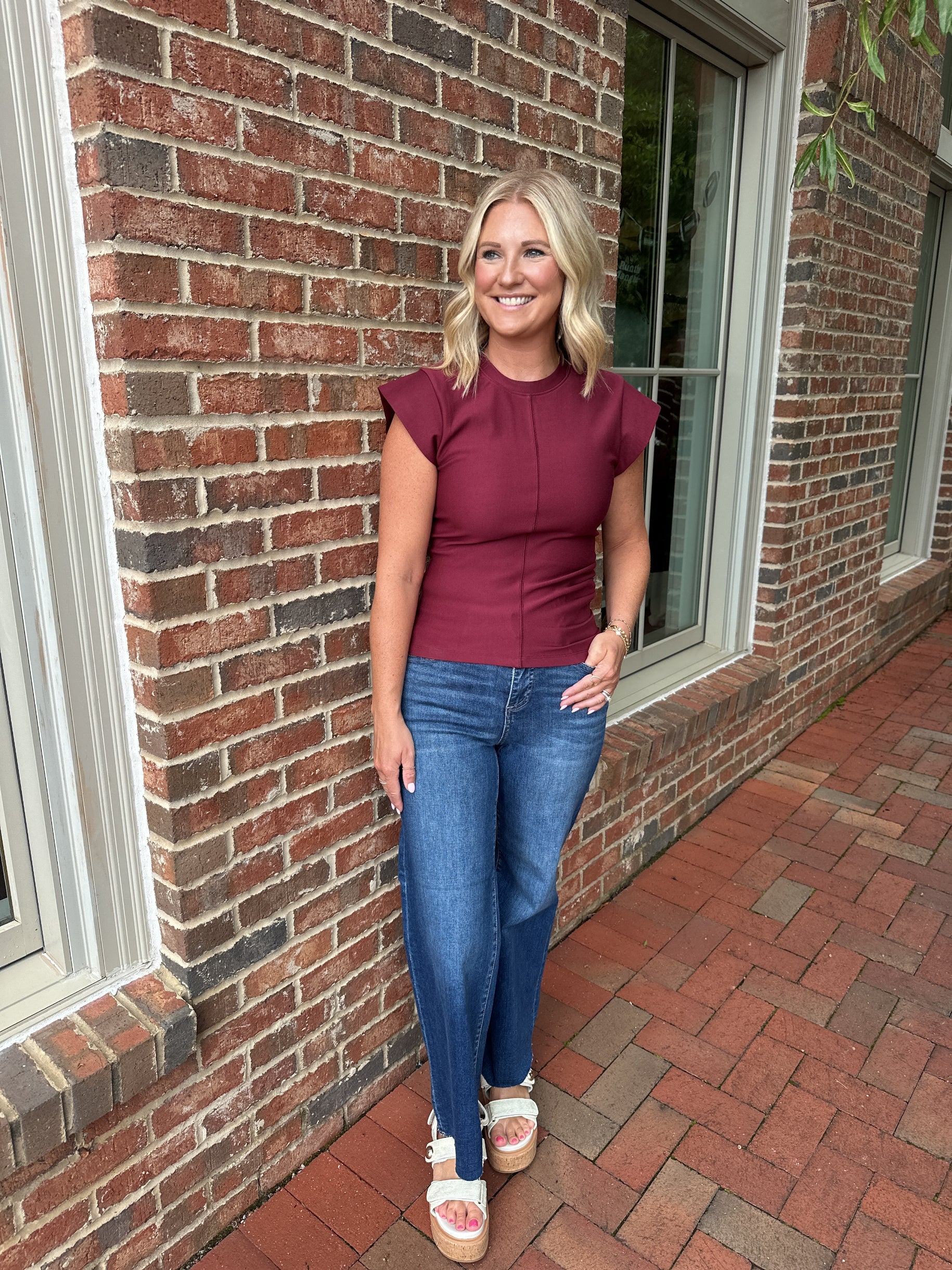 Sienna Rustic Gathered Knit Top