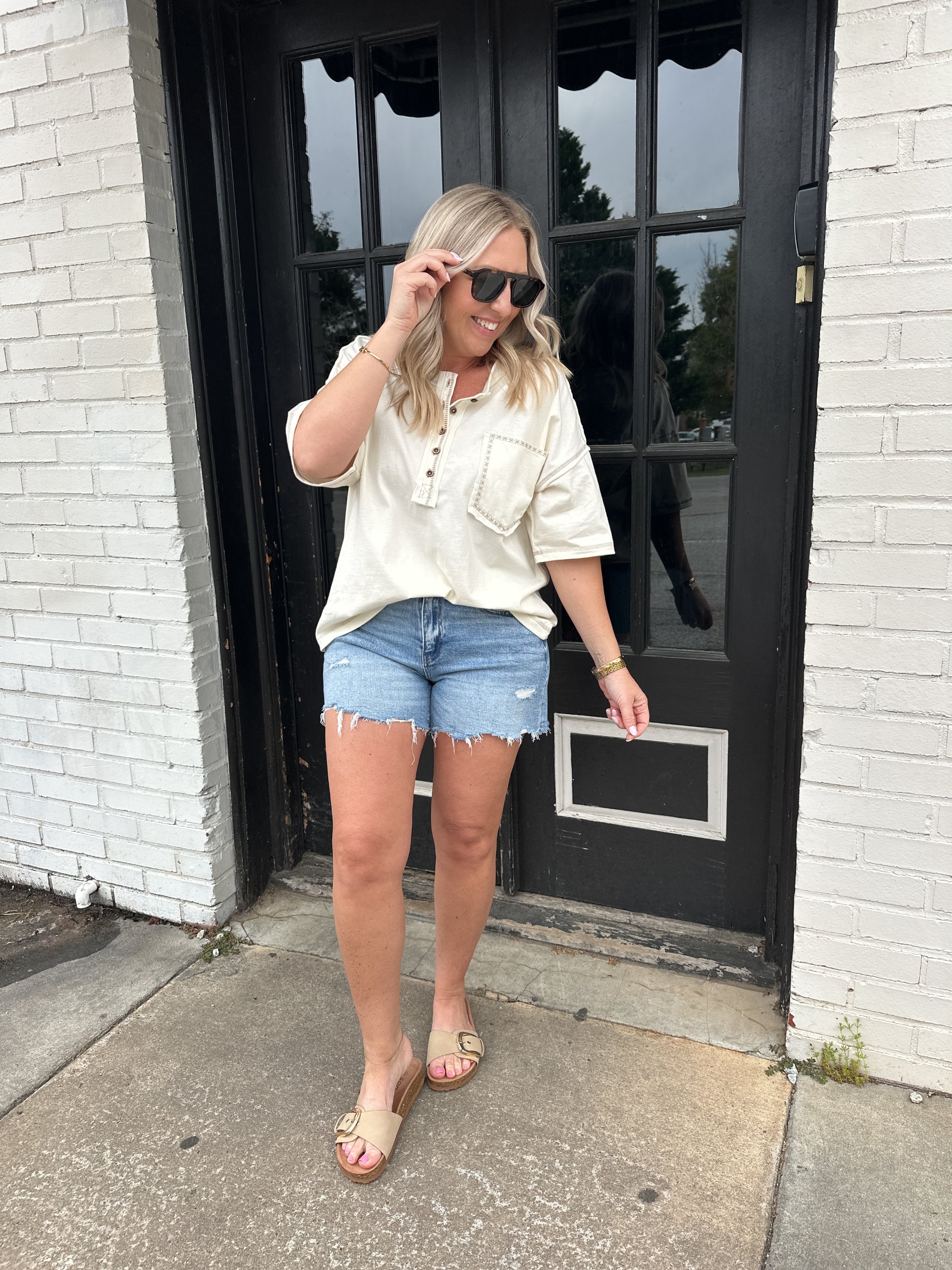 Always Right Oversized Shirt with Front Pocket