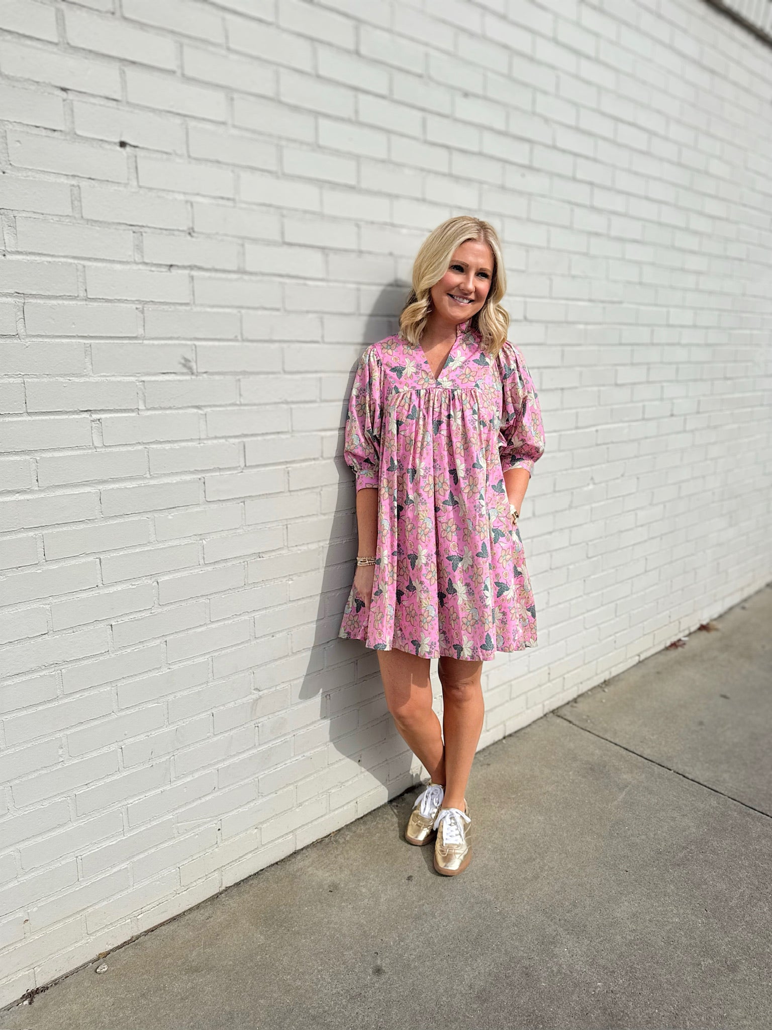 A Girl Like You Floral Mini Dress