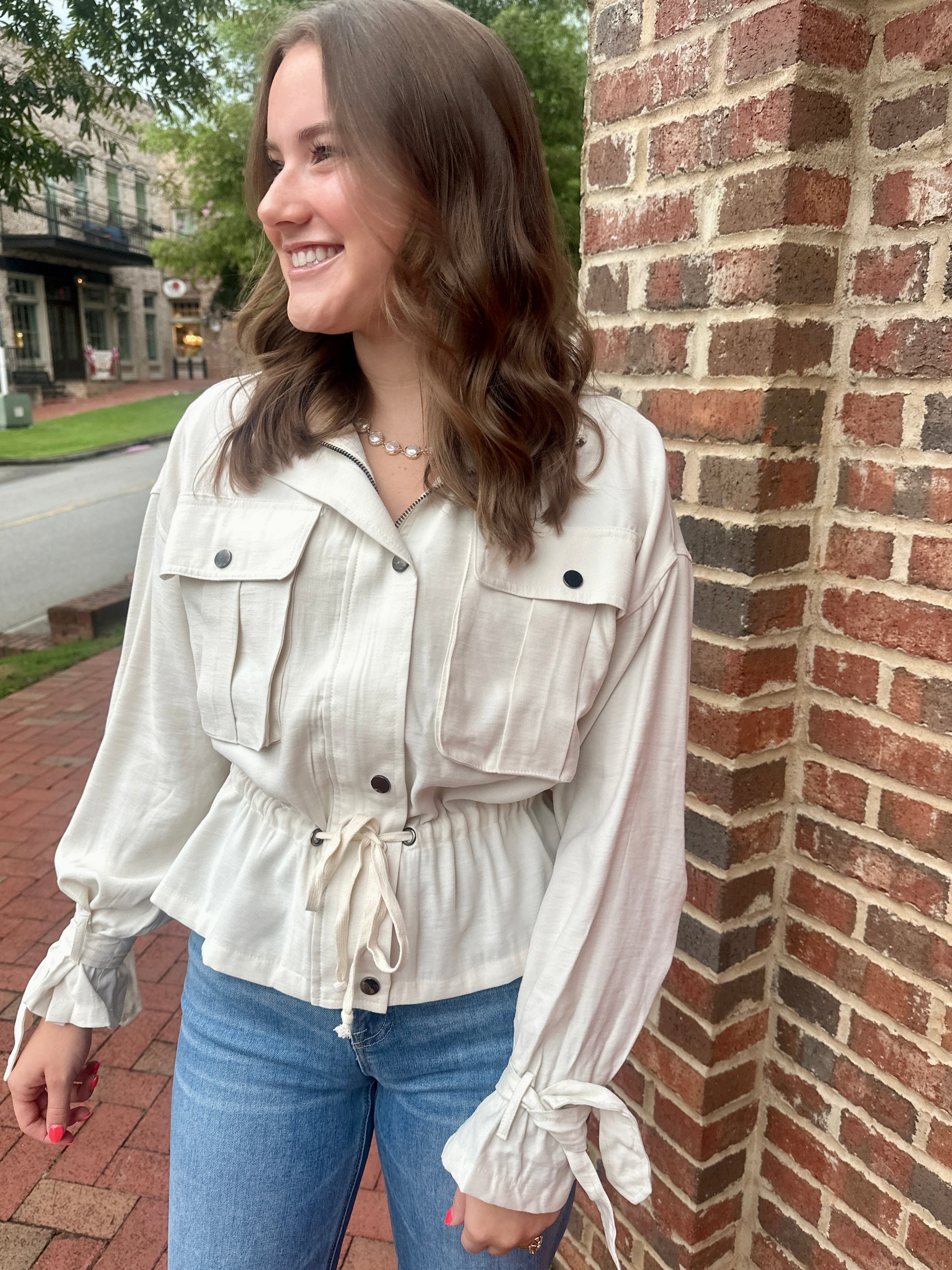 Weekend Layer Jacket with Cinched Waist