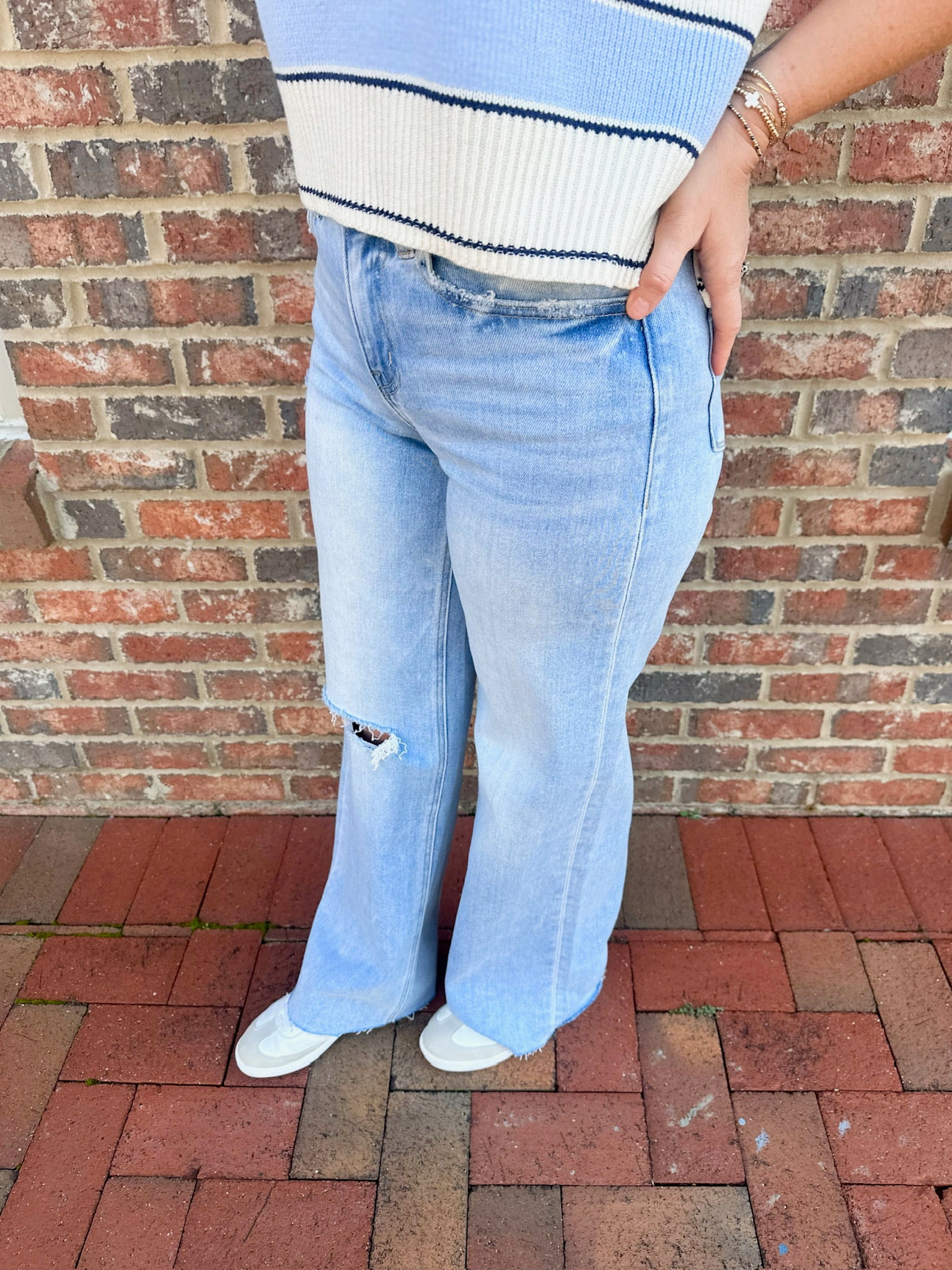 Love Talk High Rise Dad Wide Leg Jeans