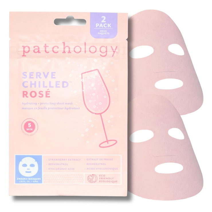 Rosé Hydrating Facial Sheet Mask- 2 Pack