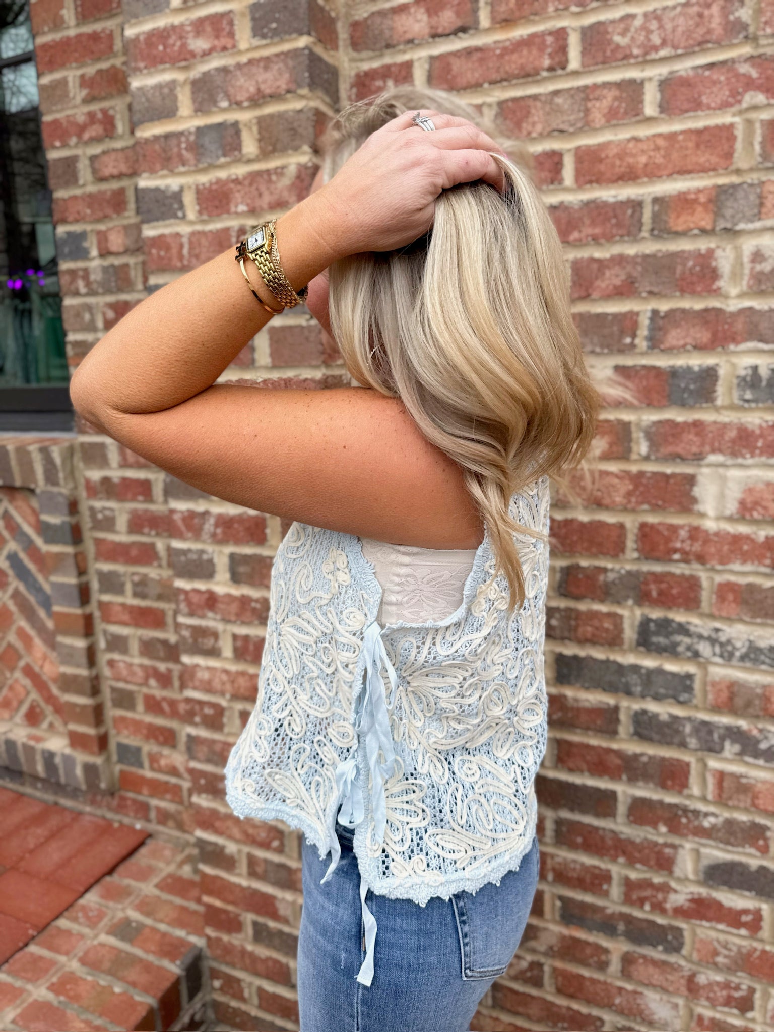 Worth Everything Crochet Sleeveless Top
