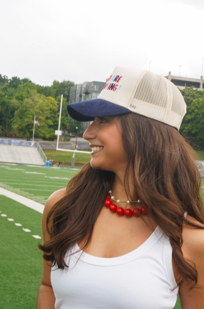 Hey So Are We Winning - Blue Corduroy Hat