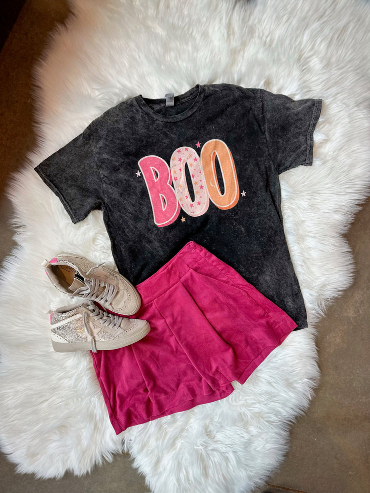 Boo Yall Acid Wash Tee