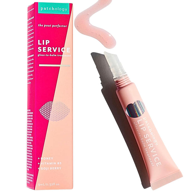 Lip Service Gloss-to-Balm - Hydrating Lip Balm with Vitamin B3 and Aloe for Dry, Cracked Lips