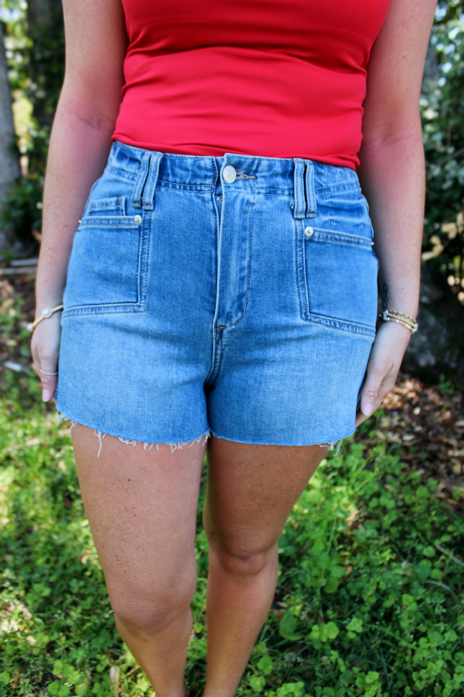 If It Was Up To Me High Waisted Denim Short