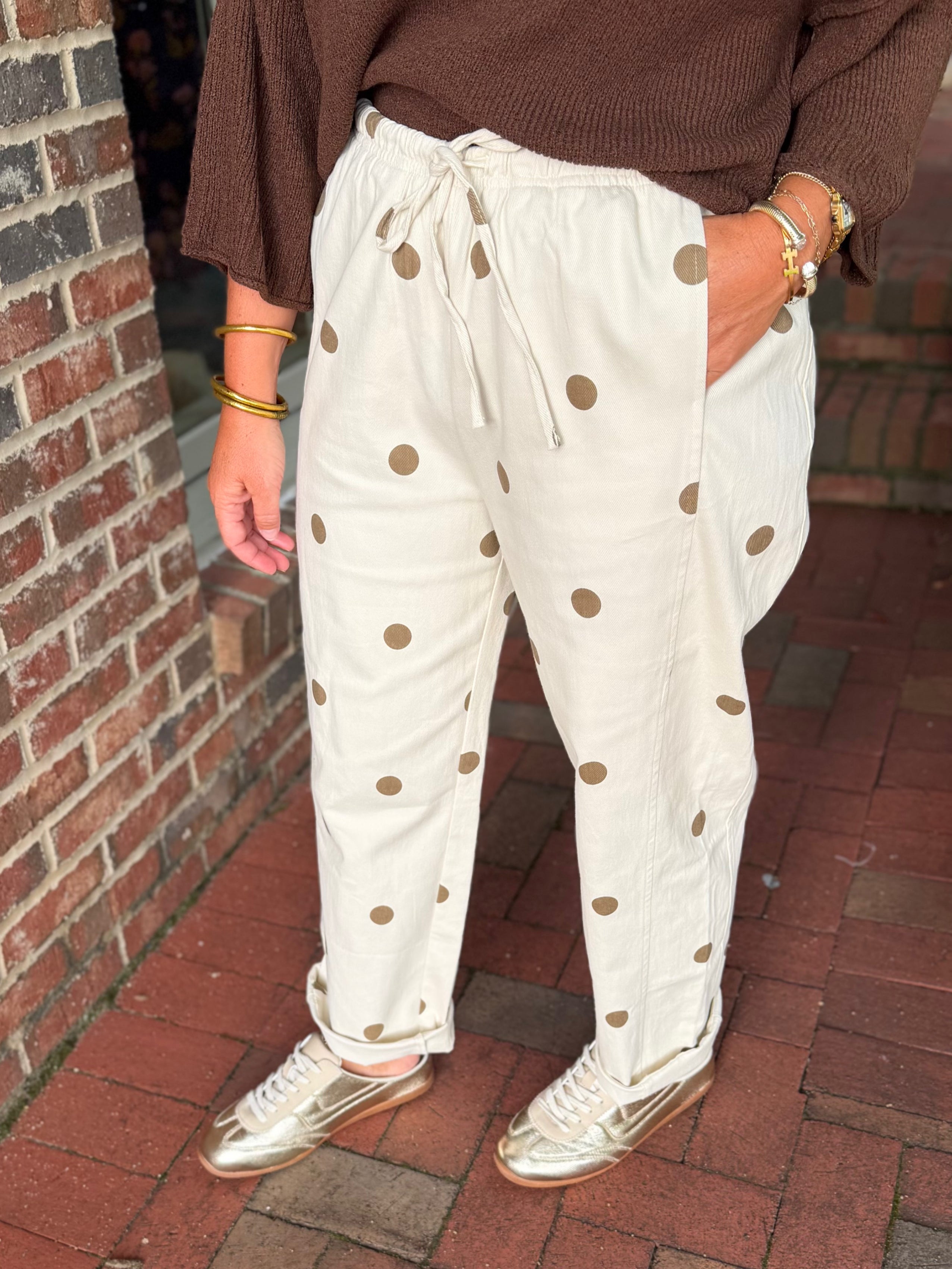 Polka Pop Barrel Pants