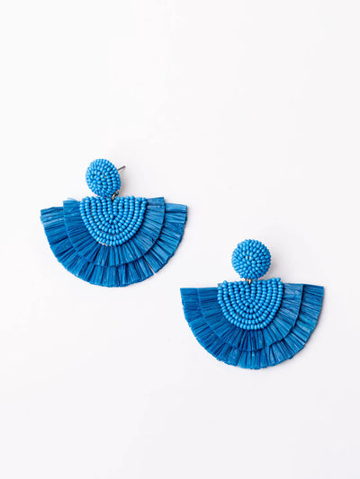 Corolla Earrings- Royal Blue