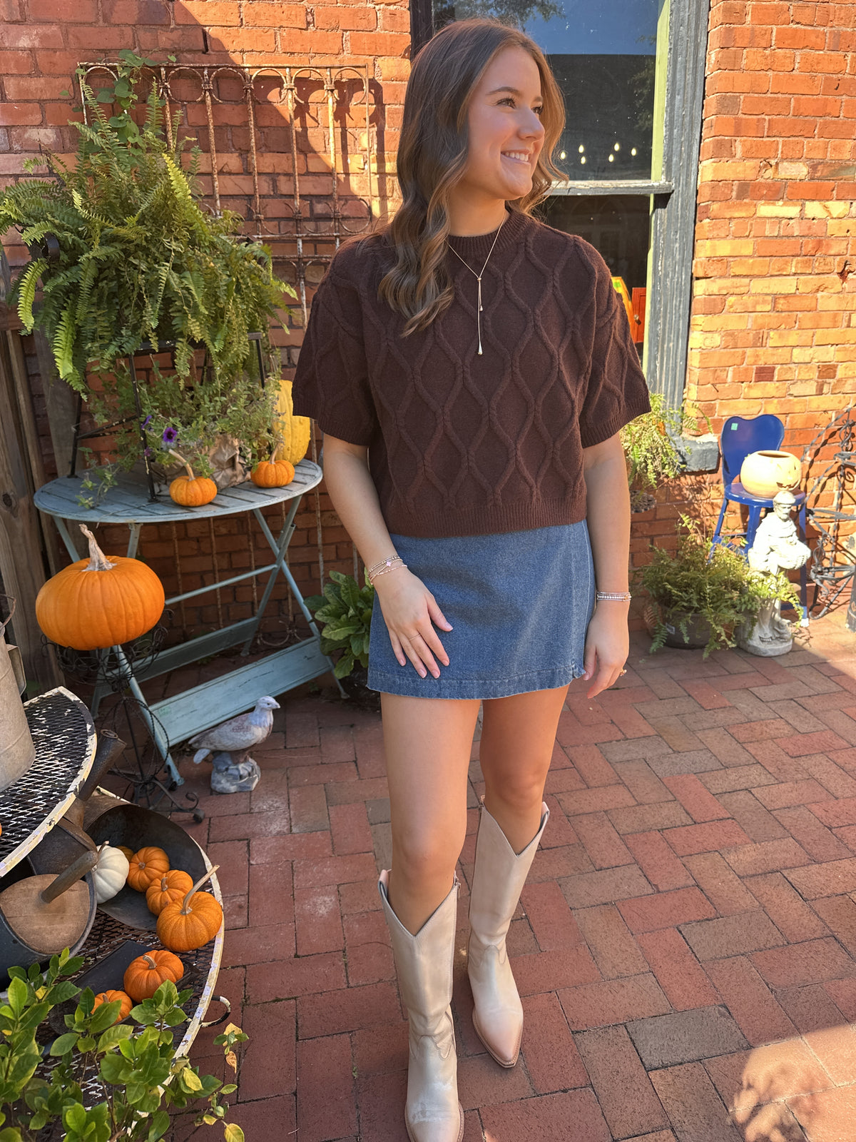Mocha Moment Detailed Long Sleeve Sweater
