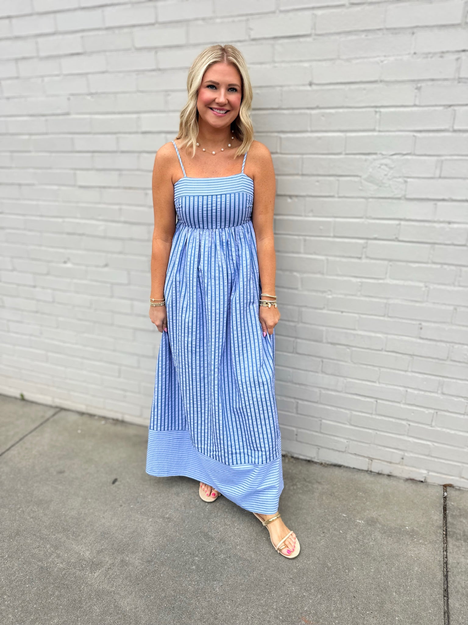 Times Like These Striped Maxi Dress