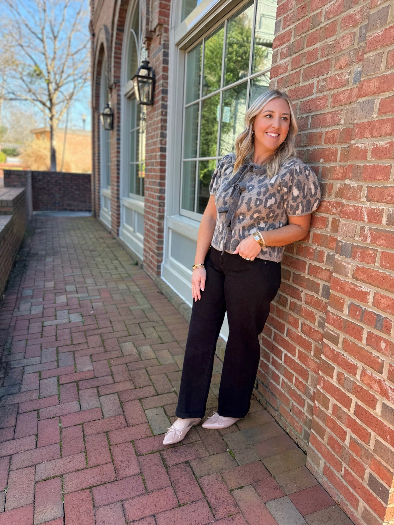 Thousand Miles Away Leopard Knit Top