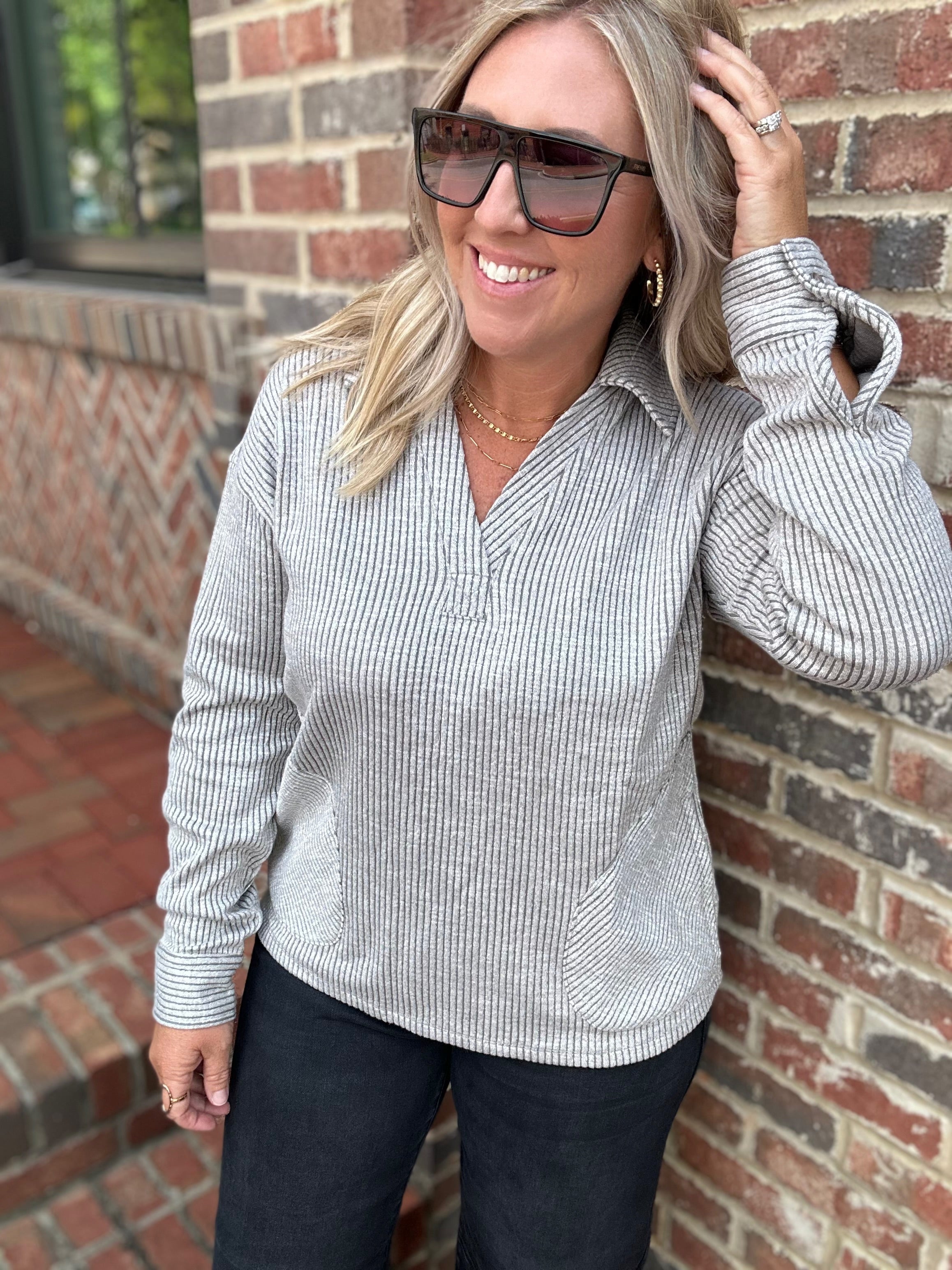 Troubles Away Tow Tone Pullover