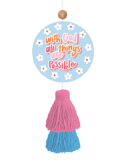 Car Air Freshener- With God All Things are Possible