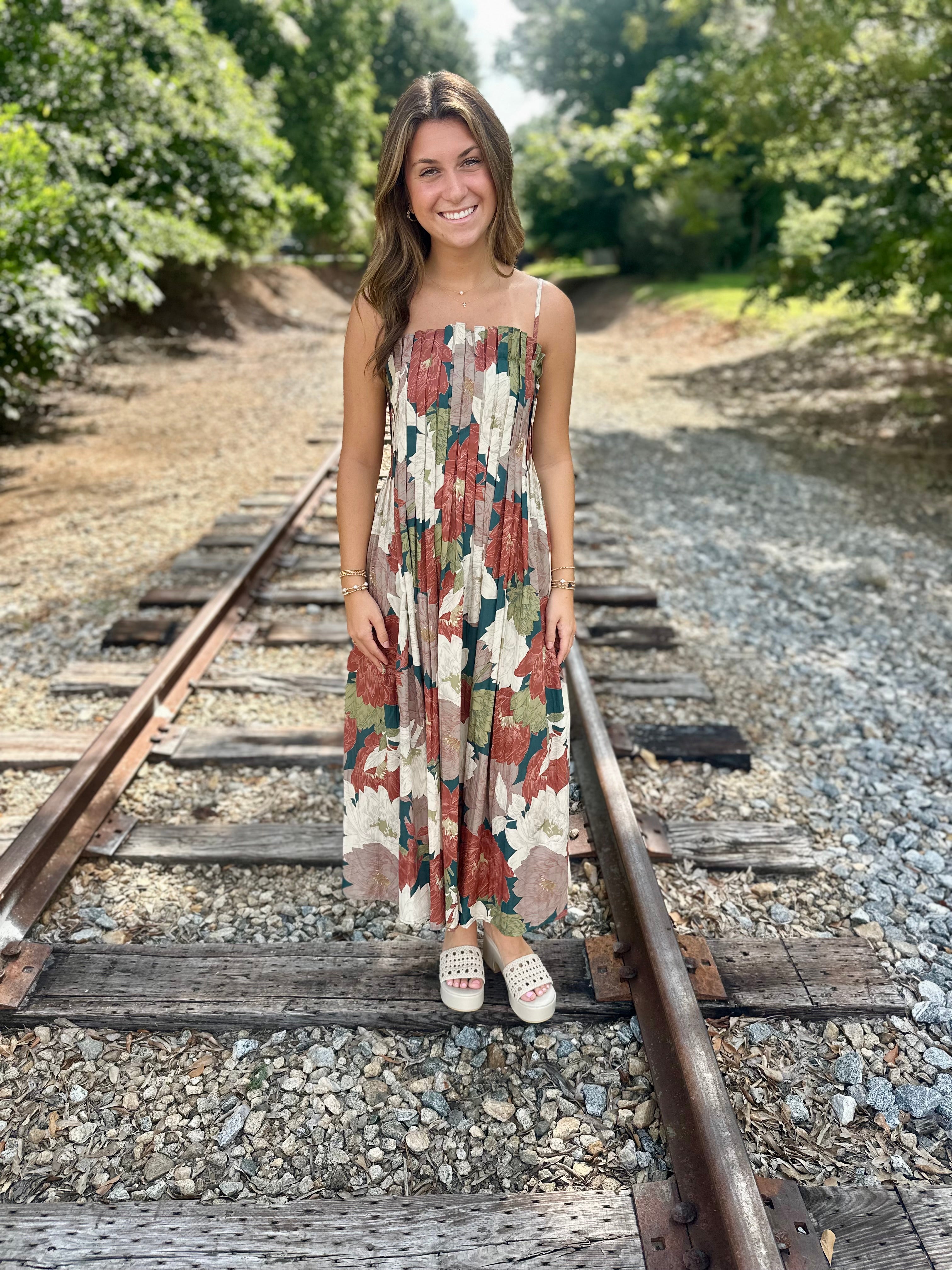 Fall For Me Midi Dress In Teal