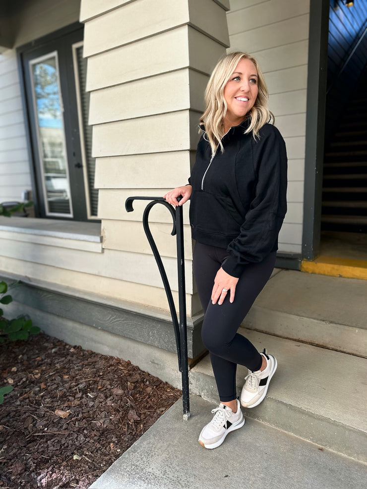 See You Around Town Zip Up Pullover