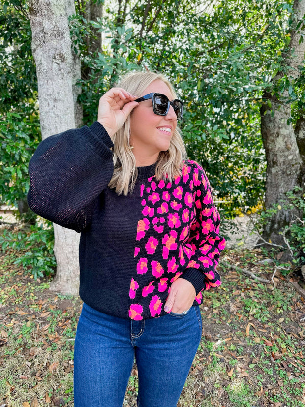 Wonderful Time Leopard Sweater