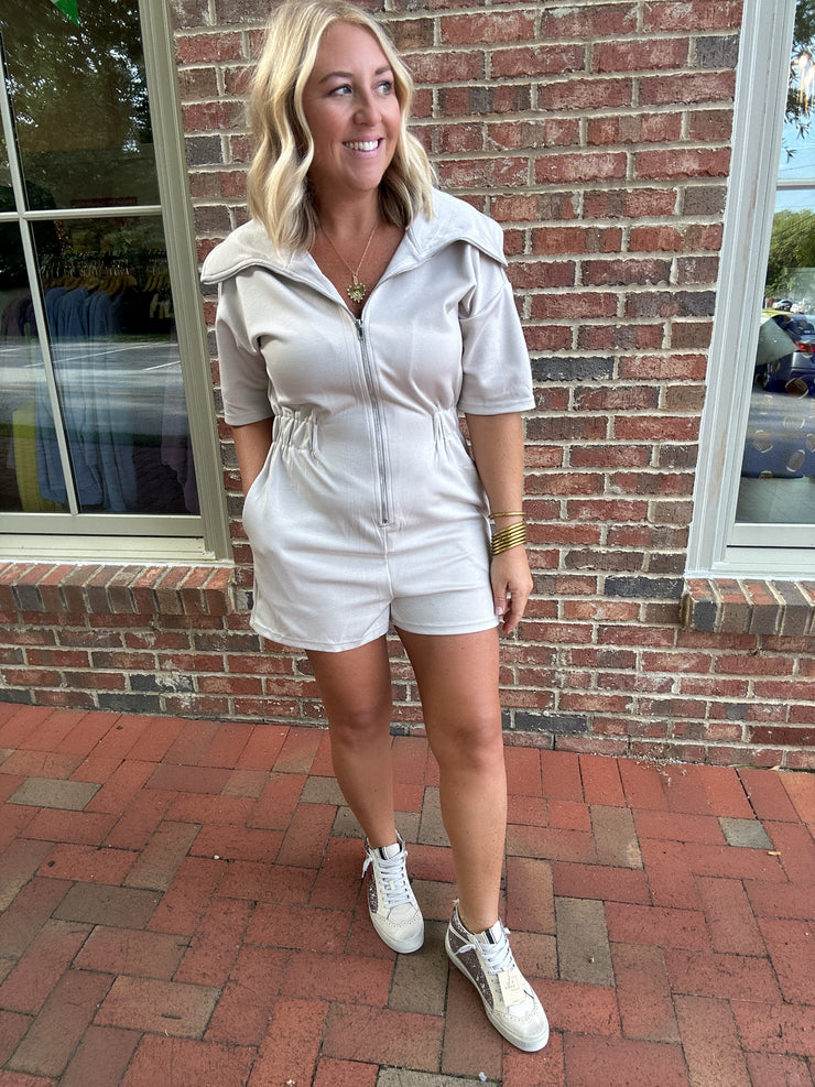 Genesis Front Zip-Up Romper