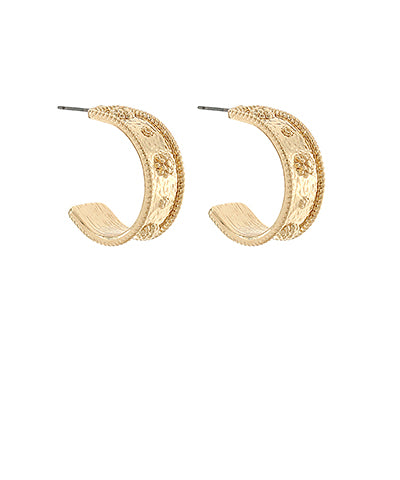 Thick Gold Hoops