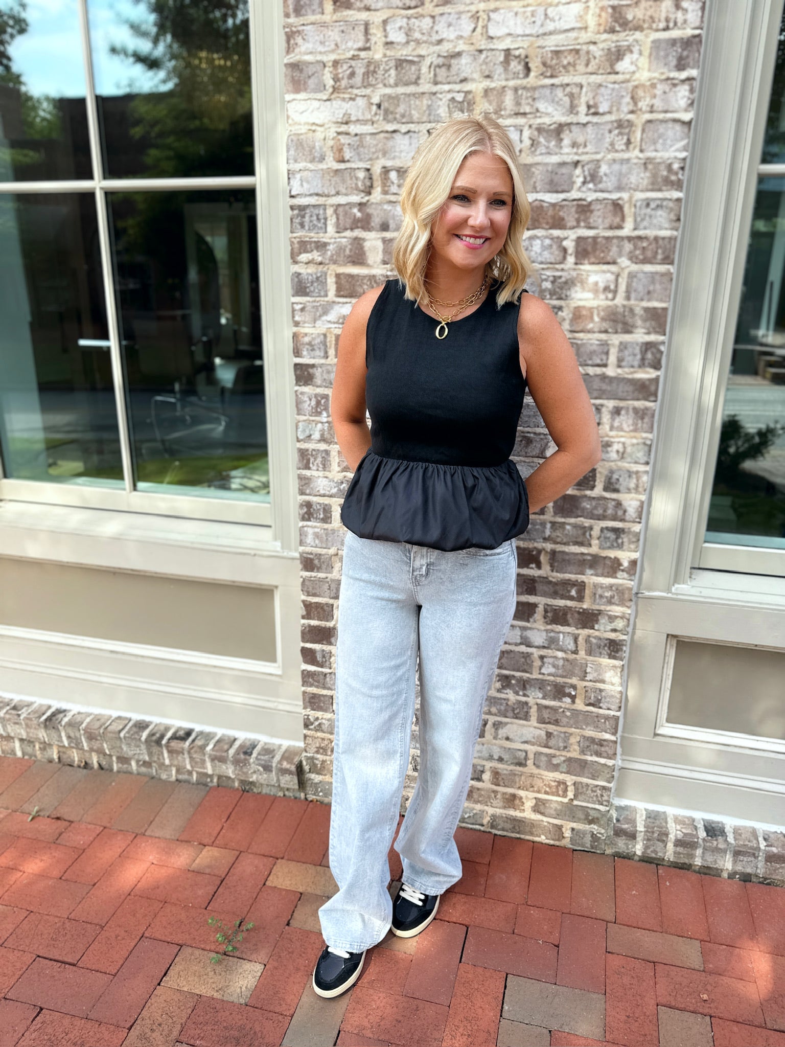Finding the Perfect Bubble Tank Top in Black