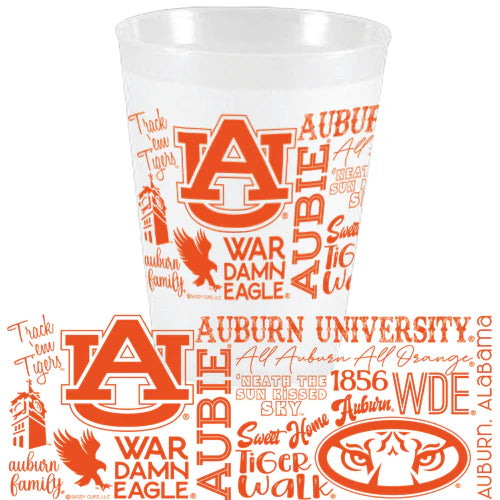Auburn - Traditions Frosted Cups Set of 10