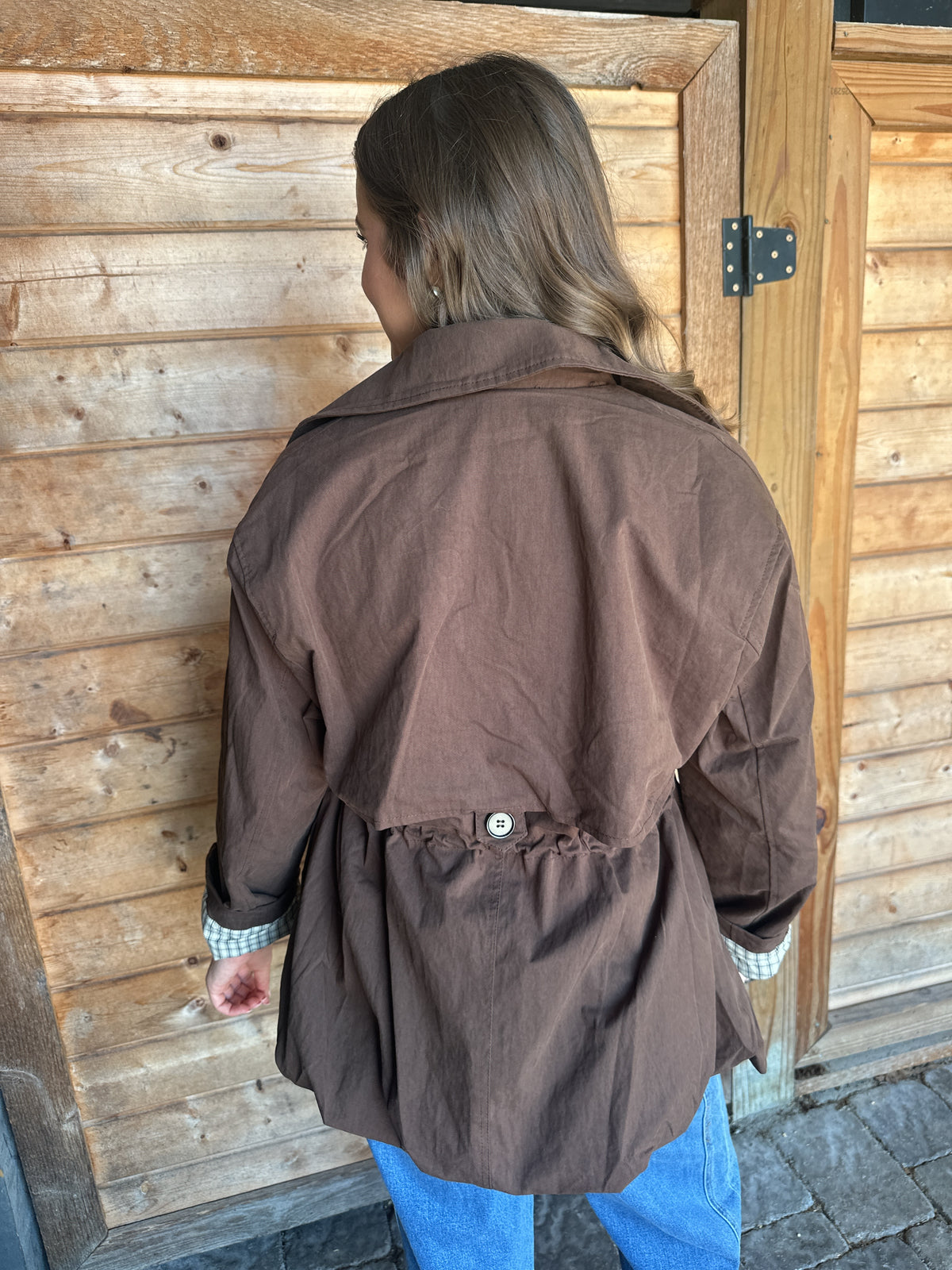 Brownstone Jacket with Cinched Waist