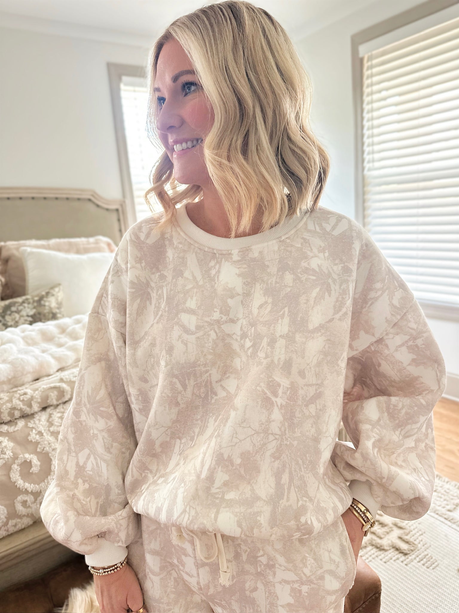 Woodland Camo Crewneck Sweatshirt