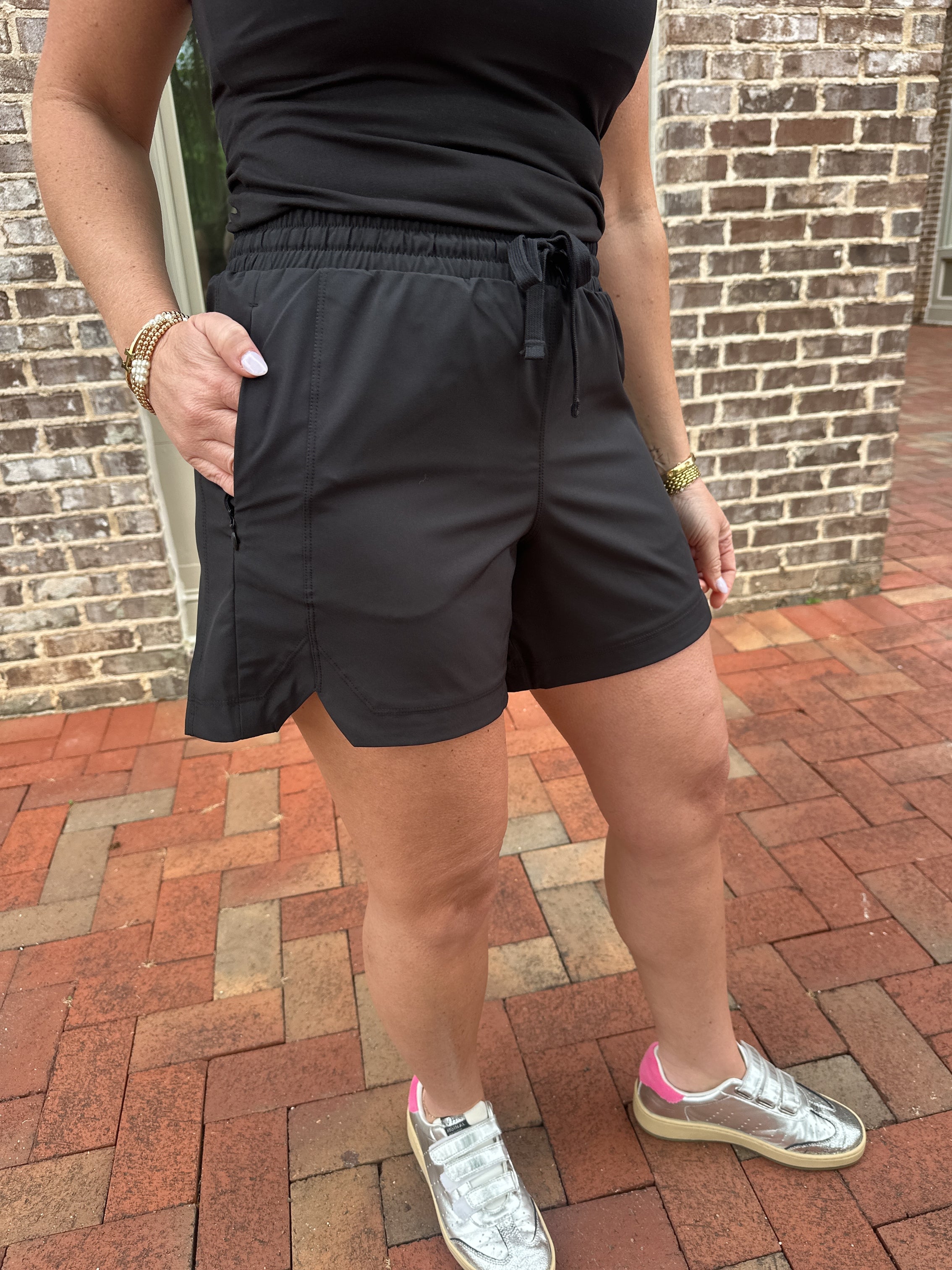 Meet Me There Heavy Poly Shorts